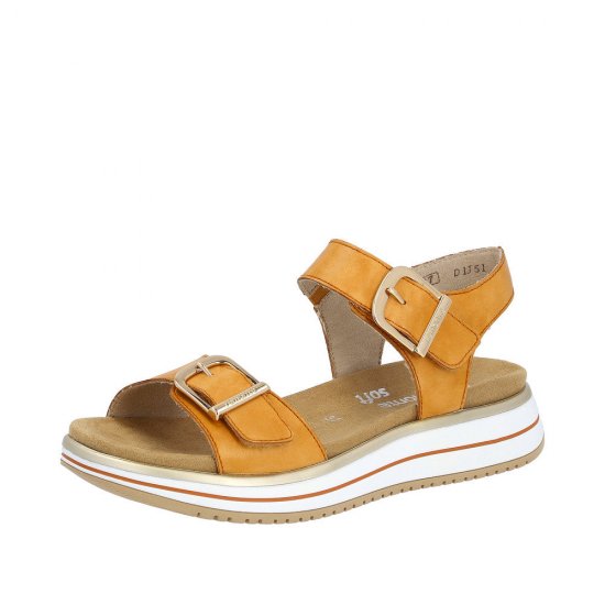 Remonte Women's sandals | Style D1J51 Casual Sandal Orange - Click Image to Close