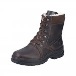 Rieker Leather Men's Boots| F5425 Ankle BootsFlip Grip Brown