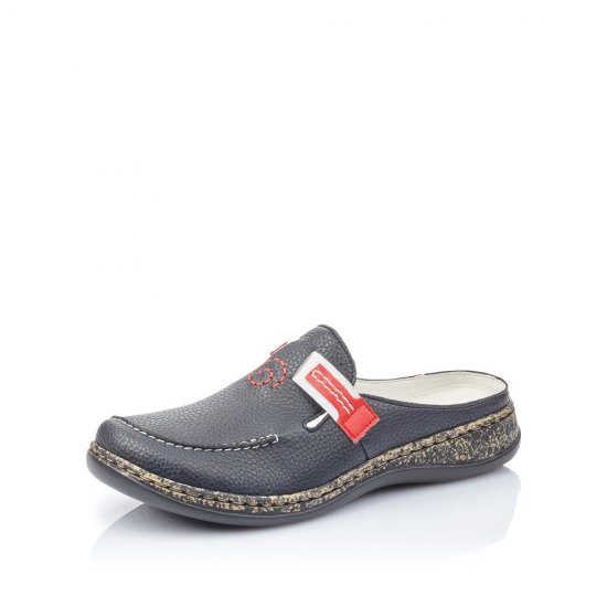 Rieker Women's shoes | Style 46393 Casual Clog Blue - Click Image to Close