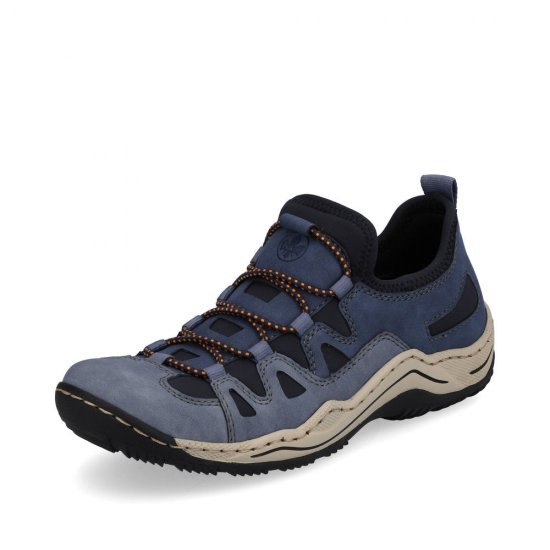 Rieker Women's shoes | Style L0546 Athletic Trekking Blue - Click Image to Close