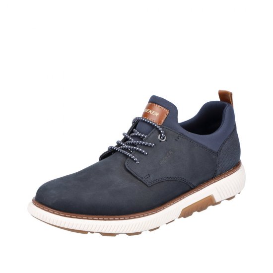 Rieker Suede Leather Men's shoes| B3360 Blue - Click Image to Close