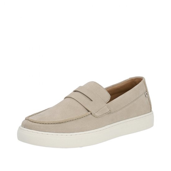 Rieker EVOLUTION Men's shoes | Style U0703 Casual Slip-on Beige - Click Image to Close