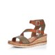 Remonte Women's sandals | Style D3052 Casual Sandal Green Combination