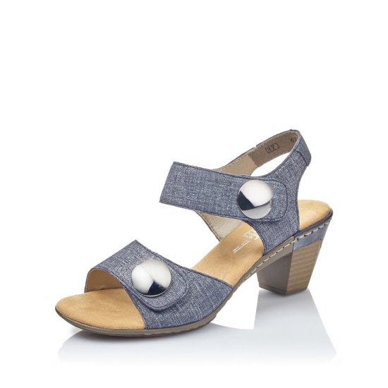 Rieker Women's sandals | Style 67369 Dress Sandal Blue - Click Image to Close