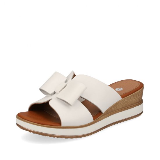 Remonte Women's sandals | Style D6456 Dress Mule White - Click Image to Close