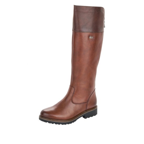 Remonte Leather Women's' Tall Boots| R6581 Tall Boots Brown - Click Image to Close