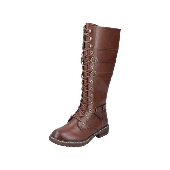 Rieker Synthetic Material Women's' Tall Boots| 94732-14 Tall Boots Brown - Click Image to Close