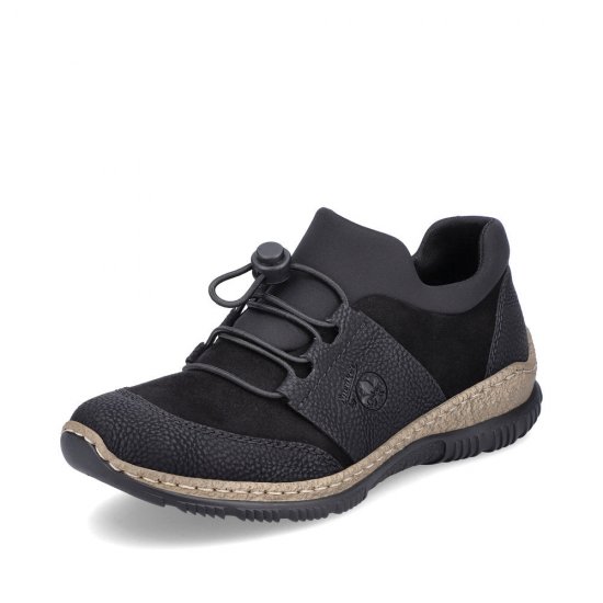 Rieker Textile Women's shoes| N32X8 Black - Click Image to Close