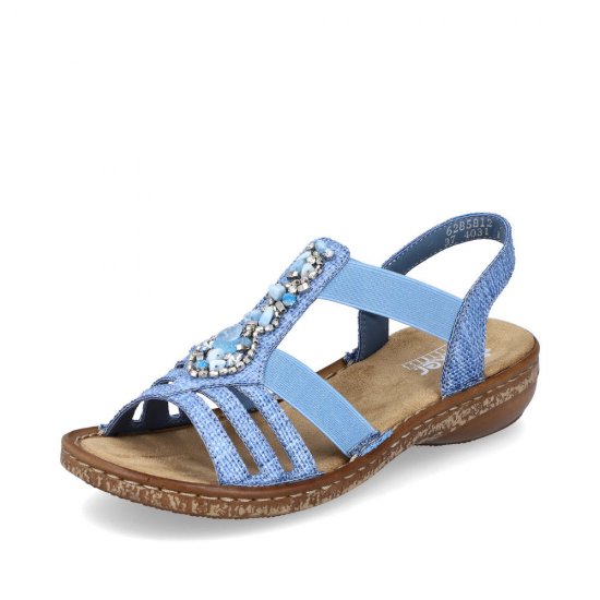 Rieker Women's sandals | Style 62858 Casual Sandal Blue - Click Image to Close