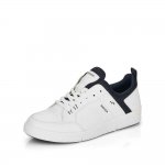 Rieker Men's shoes | Style B7110 Athletic Lace-up White Combination