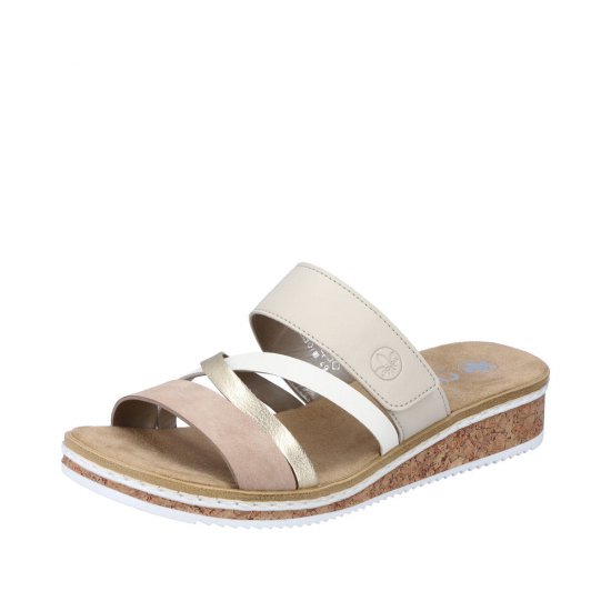 Rieker Women's sandals | Style V3652 Casual Mule Multi - Click Image to Close