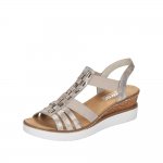 Rieker Women's sandals | Style V3822 Dress Sandal Metallic