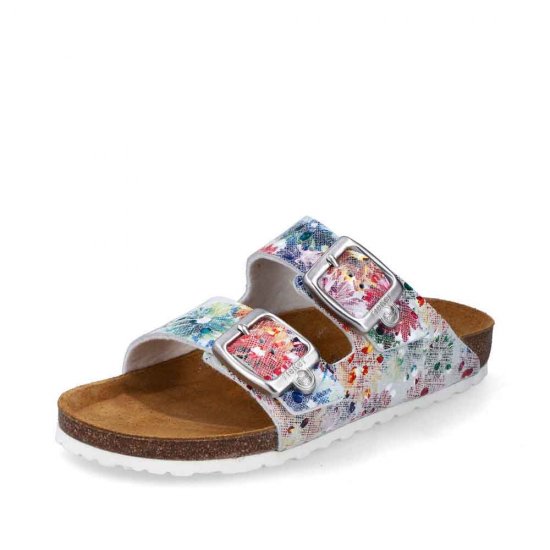 Rieker Women's sandals | Style V8083 Casual Mule Multi - Click Image to Close