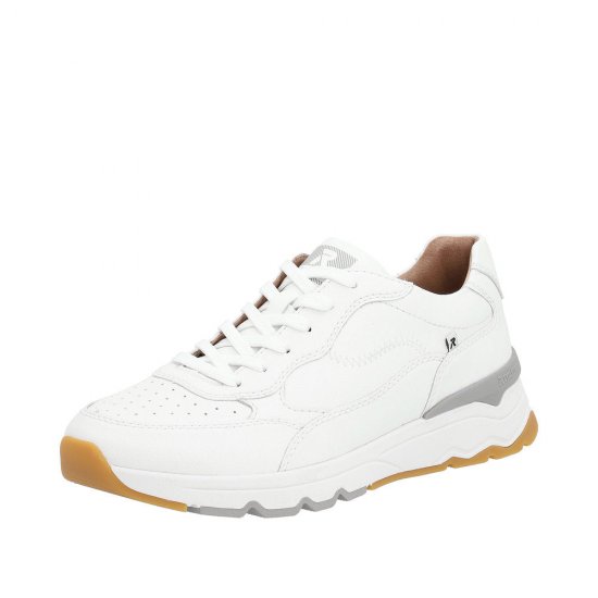 Rieker EVOLUTION Men's shoes | Style U0901 Athletic Lace-up White - Click Image to Close