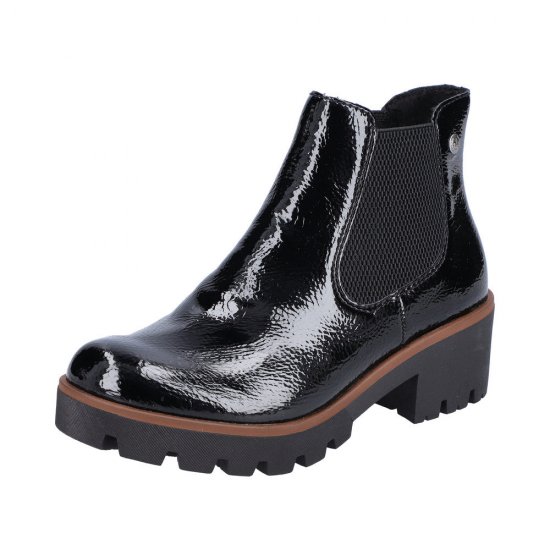 Rieker Synthetic Material Women's short boots | 79265 Ankle Boots Black - Click Image to Close