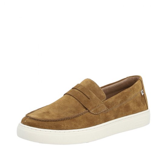 Rieker EVOLUTION Men's shoes | Style U0703 Casual Slip-on Brown - Click Image to Close