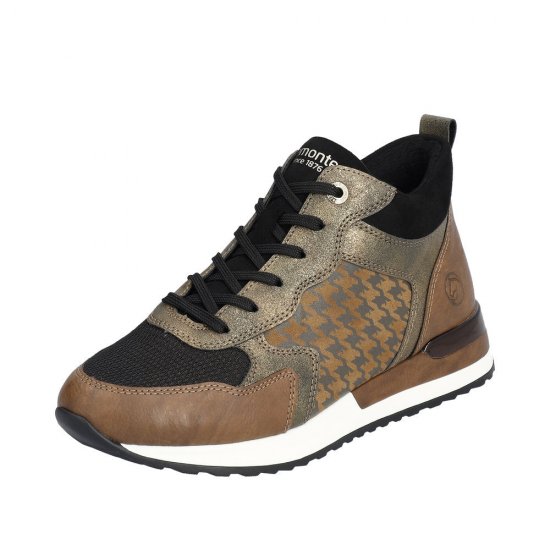 Remonte Synthetic Material Women's shoes | R2577 Brown Combination - Click Image to Close