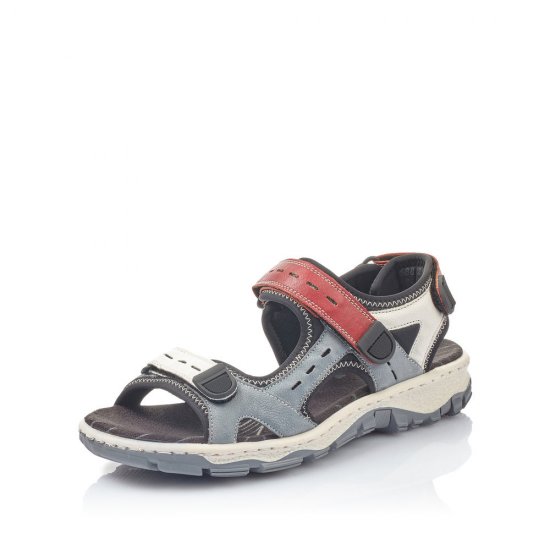 Rieker Women's sandals | Style 68872 Athletic Trekking Blue Combination - Click Image to Close