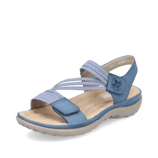 Rieker Women's sandals | Style 64870 Athletic Sandal Blue - Click Image to Close