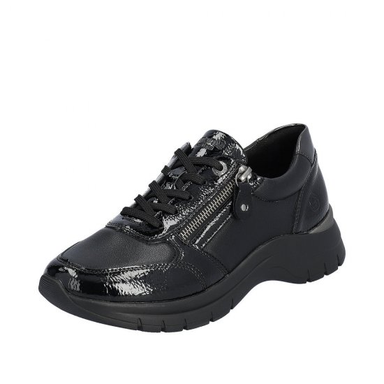 Remonte Synthetic Material Women's shoes| D0G09 Black - Click Image to Close