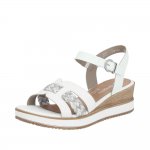 Remonte Women's sandals | Style D6461 Dress Sandal White Combination