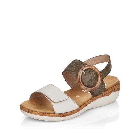 Remonte Women's sandals | Style R6853 Casual Sandal Green Combination - Click Image to Close