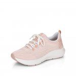 Rieker EVOLUTION Women's shoes | Style 42103 Athletic Lace-up Pink