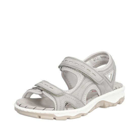 Rieker Women's sandals | Style 68866 Athletic Trekking Grey - Click Image to Close