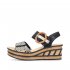 Rieker Women's sandals | Style 68176 Dress Sandal Black Combination