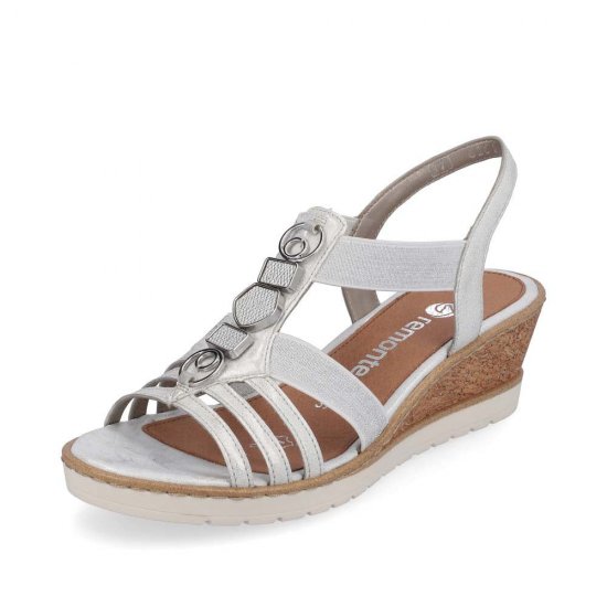 Remonte Women's sandals | Style R6264 Dress Sandal White Combination - Click Image to Close