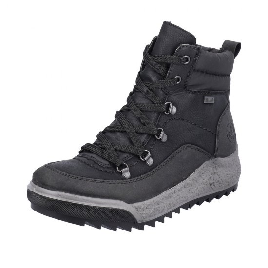 Rieker Synthetic Material Women's short boots| Y4712 Ankle Boots Black - Click Image to Close