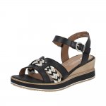 Remonte Women's sandals | Style D6461 Dress Sandal Black Combination