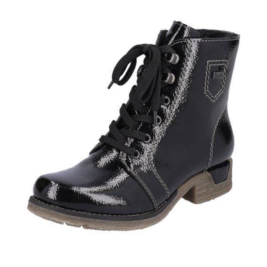 Rieker Synthetic Material Women's short boots| 79601 Ankle Boots Black - Click Image to Close