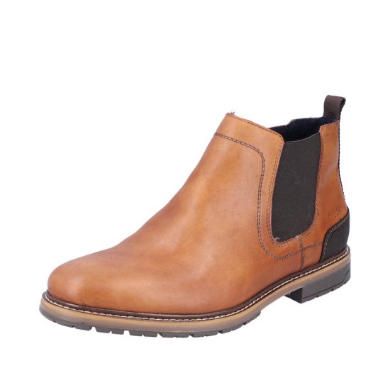 Rieker Leather Men's Boots| 13751 Ankle Boots Orange - Click Image to Close