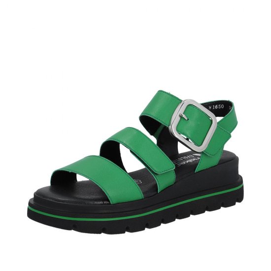 Rieker EVOLUTION Women's sandals | Style W1650 Casual Sandal Green - Click Image to Close