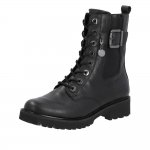 Remonte Leather Women's mid height boots| D8668 Mid-height Boots Black