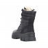 Rieker Leather Women's short boots. Z1042 Ankle Boots. Fiber Grip Black