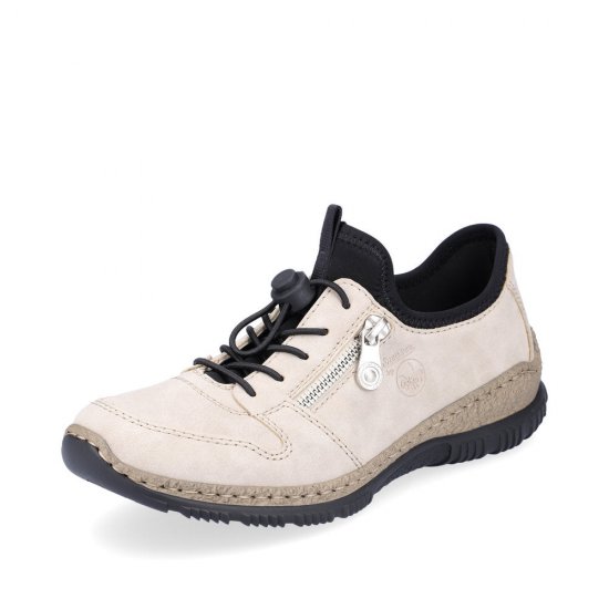 Rieker Leather Women's shoes| N32G0-00 Beige - Click Image to Close