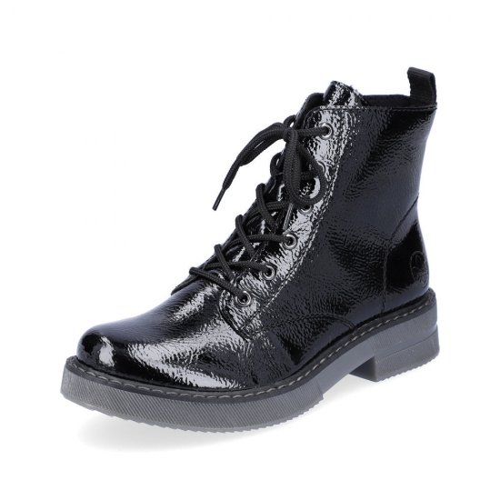 Rieker Synthetic leather Women's Short Boots| 72010-14 Ankle Boots Black - Click Image to Close