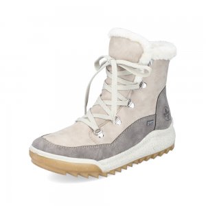 Rieker Synthetic leather Women's Short Boots| Y4744 Ankle Boots Beige