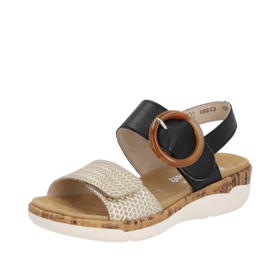 Remonte Women's sandals | Style R6853 Casual Sandal Black Combination - Click Image to Close