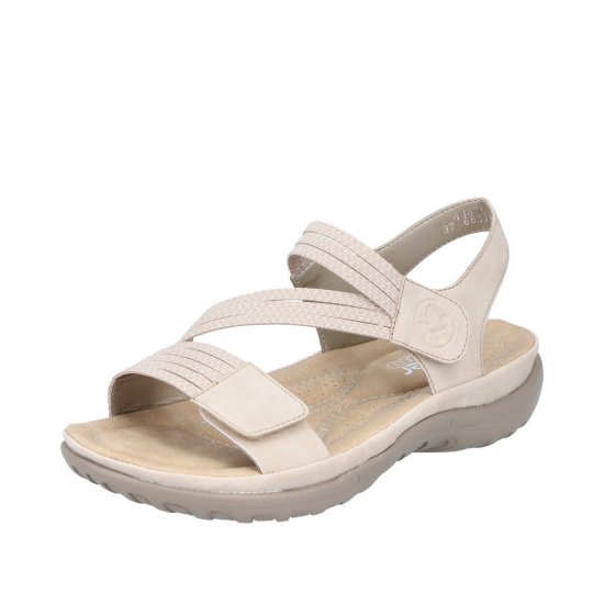 Rieker Women's sandals | Style 64870 Athletic Sandal Beige - Click Image to Close