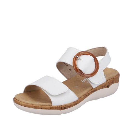 Remonte Women's sandals | Style R6853 Casual Sandal White - Click Image to Close