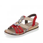 Rieker Women's sandals | Style 679L4 Casual Sandal Red