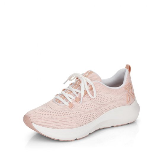 Rieker EVOLUTION Women's shoes | Style 42103 Athletic Lace-up Pink - Click Image to Close