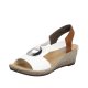 Rieker Women's sandals | Style 624H6 Dress Sandal White Combination