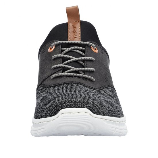 Rieker Men's shoes | Style 13150 Athletic Slip-on Black - Click Image to Close