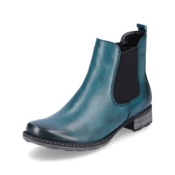 Remonte Leather Women's mid height boots| D4375 Ankle Boots Blue