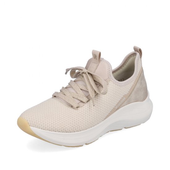 Rieker EVOLUTION Women's shoes | Style 42109 Athletic Slip-on Beige - Click Image to Close