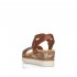 Remonte Women's sandals | Style R6150 Dress Sandal Brown Combination